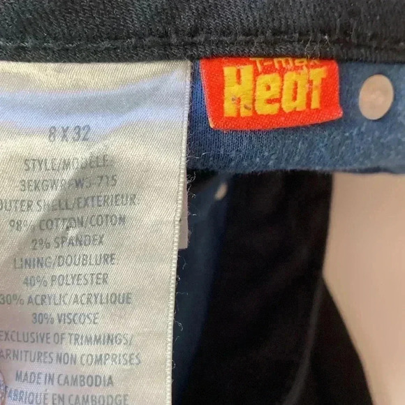 Windriver Fully Lined High Rise Black Jeans for Cold Weather Size  8 Waist 32 - Picture 5 of 8